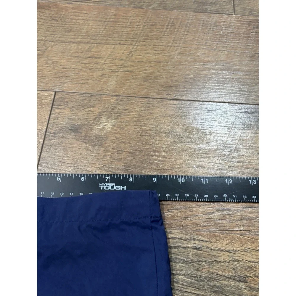 Vintage 90s Adidas Nylon Track Pants Wide Leg Navy‎ Blue XL 30x31